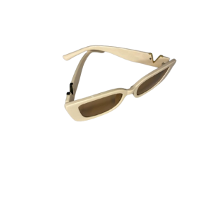 V-Emblem Beige Sunglasses